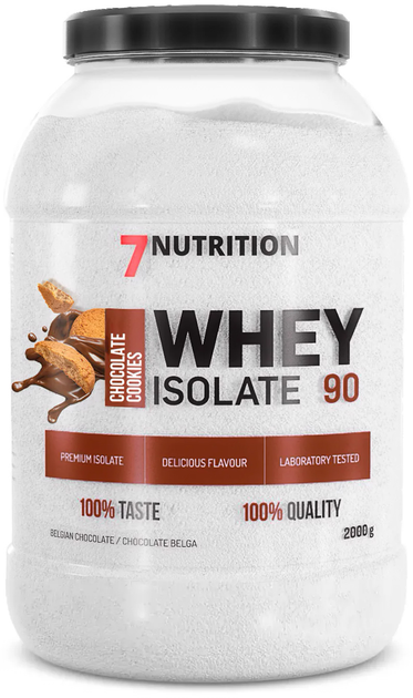 Odżywki białkowe 7Nutrition Whey Isolate 90 2000 g Jar Cookies (5907222544525) - obraz 1