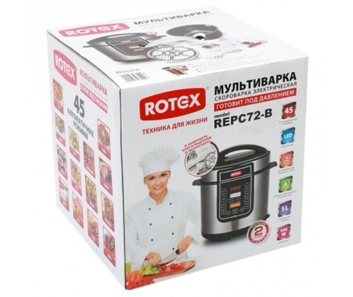 Универсальная мультиварка Rotex REPC72-B(BC11753) - изображение 3