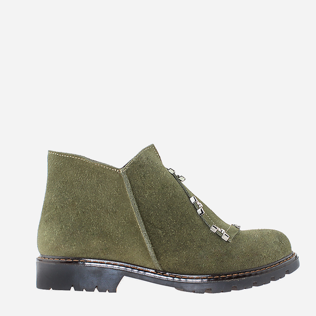 Акція на Жіночі зимові черевики низькі Classic Style RC73053-11 37 23.5 см Зелені від Rozetka