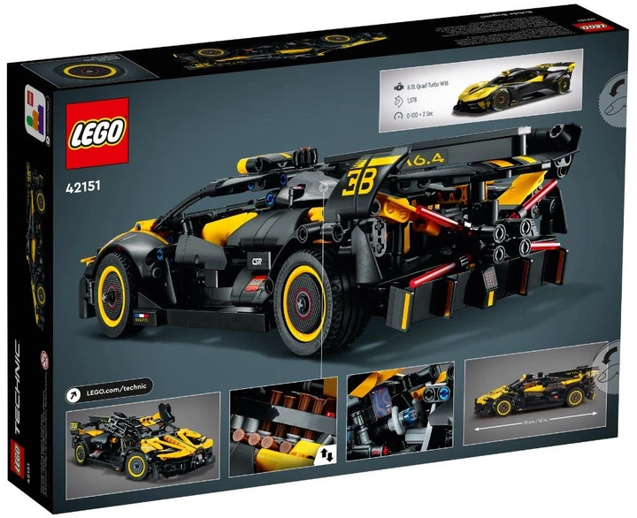 【専用ページ】 Конструктор LEGO Technic Bugatti Bolide 905 деталей (42151