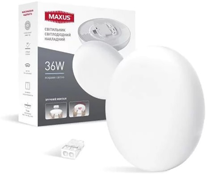 Настенно-потолочный светильник MAXUS SP Surface 36W 4100K Circle 3600Lm (1-MSP-3641-CS) - изображение 4