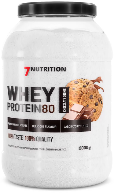 Протеїн 7Nutrition Whey Protein 80 2000 г Шоколадне печиво (5903111089368) - зображення 1