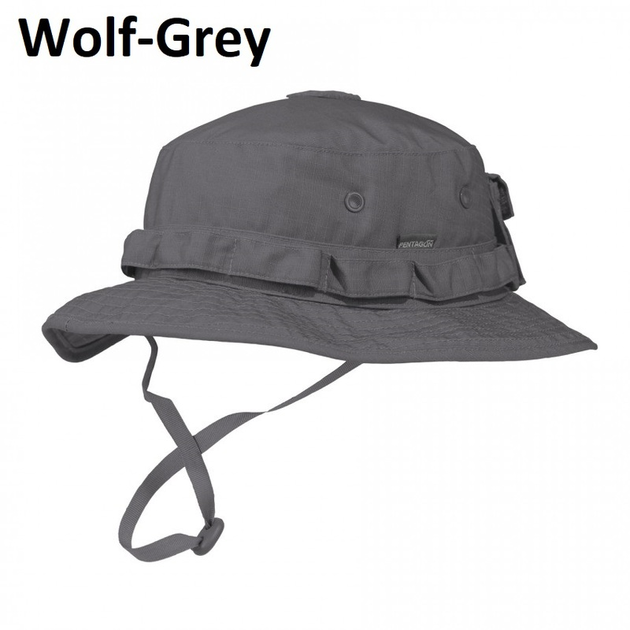 Тактична панама Pentagon JUNGLE HAT K13014 56, Wolf-Grey (Сірий) - зображення 1