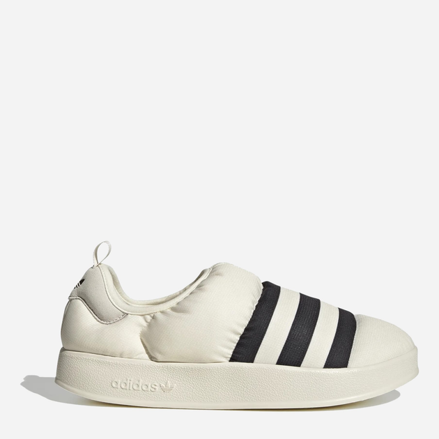 Męskie slipony adidas Puffylette GY1593 47.5 (12UK) 30.5 cm Owhite/Cblack/Owhite (4065426935035) - obraz 1