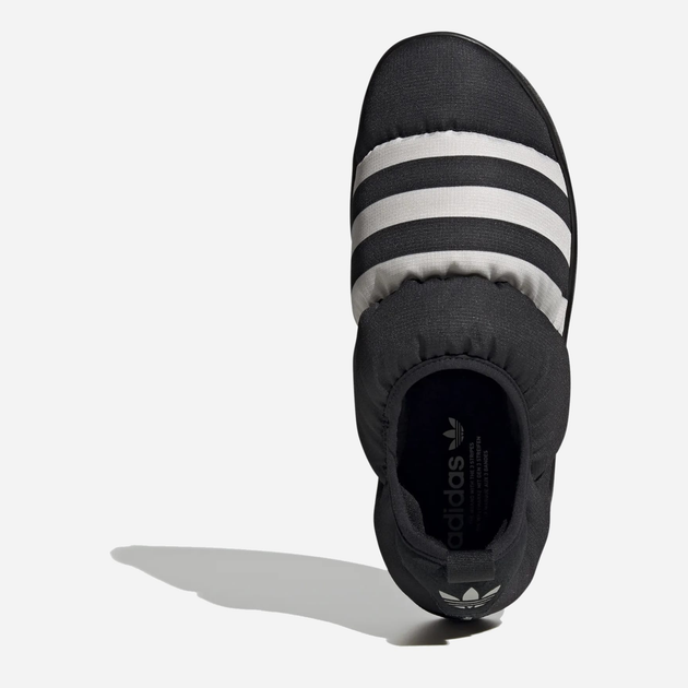 Чоловічі сліпони adidas Puffylette GY4559 40.5 (7UK) 25.5 см CЧорні/Greone/CЧорні (4065426935141) - зображення 5