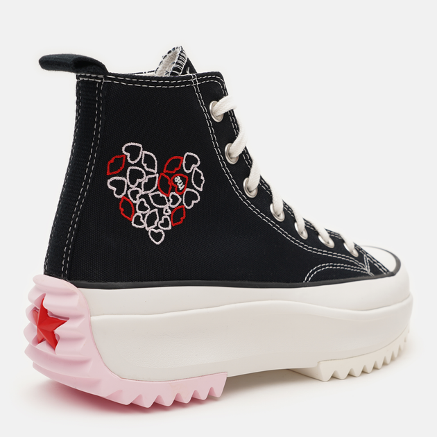 Жіночі кеди високі Converse Run Star Hike A01598C 37 (4.5US) 22.5 см Black / University Red / Sherry Blossom (194433521017) - зображення 6