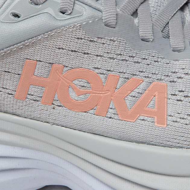 Жіночі кросівки для бігу HOKA ONE ONE Bondi 8 1127952-HMLR 37.5 (6US) 23 см Сірі (195719637798) - зображення 5