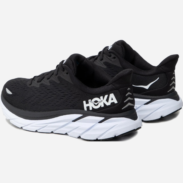 Buty do biegania damskie HOKA ONE ONE Clifton 8 1119394-BWHT 39.5 (7.5US) 24.5 cm Czarny/Biały (194715600225) - obraz 4