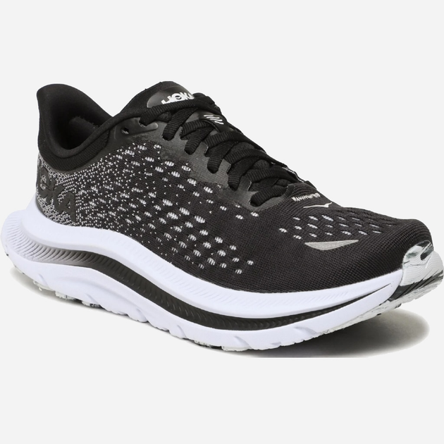 Жіночі кросівки для бігу HOKA ONE ONE Kawana 1123164-BWHT 37.5 (6US) 23 см Чорний/Білий (195719209407) - зображення 2