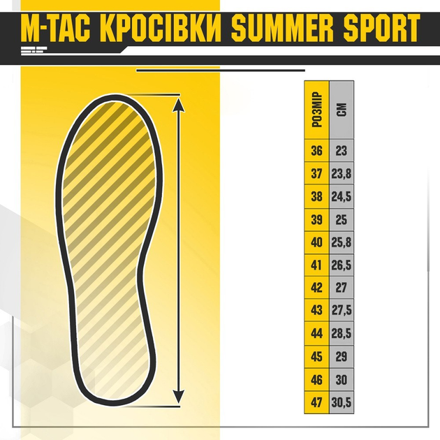 Мужские тактические кроссовки летние M-Tac размер 37 (23,8 см) Койот (Коричневый) (Summer Sport Coyote) - изображение 2