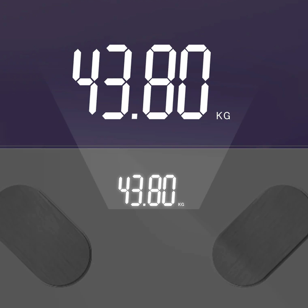 Весы напольные BauTech стеклянные c LED дисплеем Черный (1012-398-00) - изображение 5