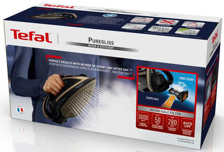 Утюг Tefal PUREGLISS Coppertinto & Black FV8064E0 - изображение 15
