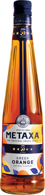 Алкогольный напиток Metaxa «Orange» 5 звездочек 0.7 л 38% (5202795160777) - изображение 1