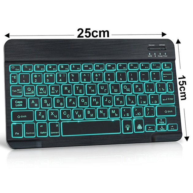 Клавиатура BauTech RGB Bluetooth c русской раскладкой с мышкой Черный (1009-420-00) - изображение 8