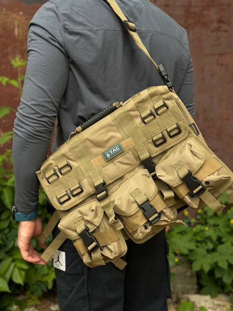 Тактическая сумка-портфель OPEX для брифинга, цвет Coyote - изображение 2