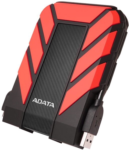 Dysk Twardy ADATA DashDrive Durable HD710 Pro 1TB AHD710P-1TU31-CRD 2.5" USB 3.1 Zewnętrzny Czerwony - obraz 2