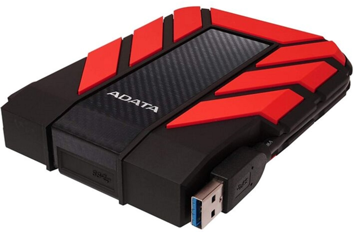 Dysk Twardy ADATA DashDrive Durable HD710 Pro 1TB AHD710P-1TU31-CRD 2.5" USB 3.1 Zewnętrzny Czerwony - obraz 3