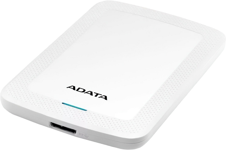 Жорсткий диск ADATA DashDrive HV300 1TB AHV300-1TU31-CWH 2.5 USB 3.1 External Slim White - зображення 2