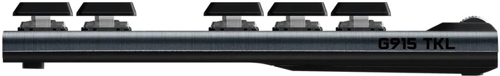 Клавіатура бездротова Logitech G915 Gaming TKL Tenkeyless LIGHTSPEED RGB GL CLICKY Black (920-009537) - зображення 4
