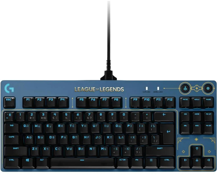 Klawiatura przewodowa Logitech G PRO Mechanical Keyboard League of Legends Edition - LOL-WAVE2 USB (920-010537) - obraz 1