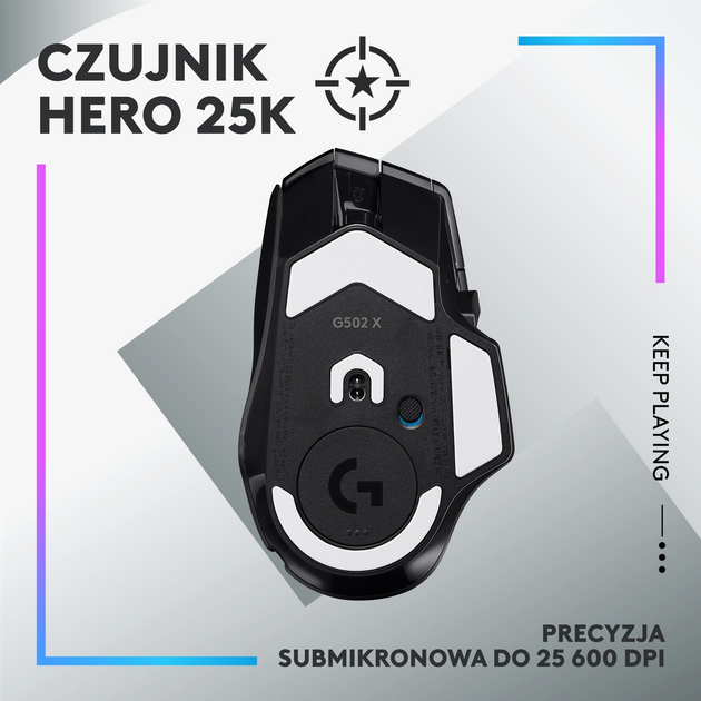 Миша Logitech G502 X Plus Wireless Black (910-006162) - зображення 7