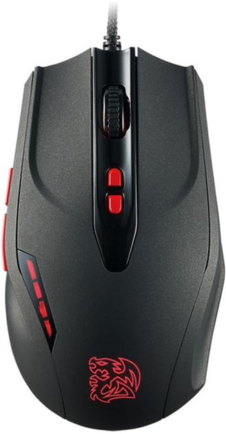 Mysz komputerowa Thermaltake TteSports czarna FP USB czarna (MO-BKV-WDLGBK-01) - obraz 1