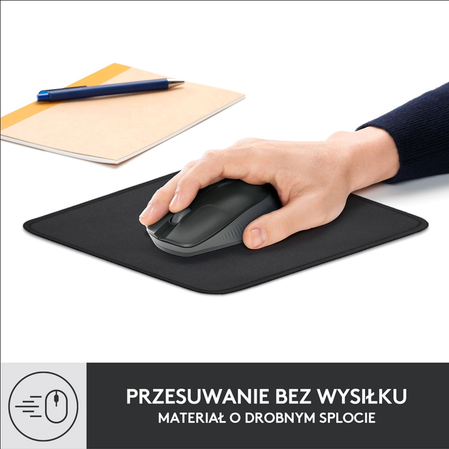 Ігрова поверхня Logitech Mouse Pad Studio Series Graphite (956-000049) - зображення 2