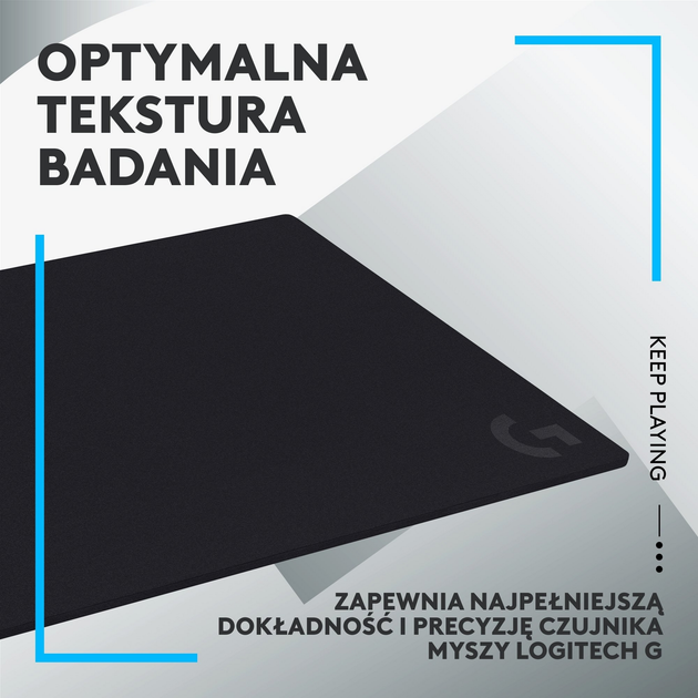 Podkładka pod mysz Logitech G740 Gaming Mouse Pad Control Black (943-000805) - obraz 4