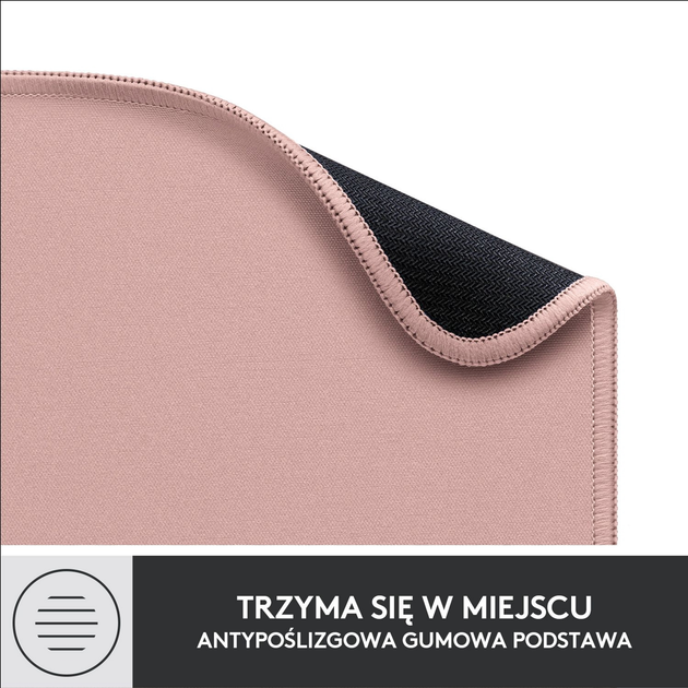 Podkładka pod mysz Podkładka pod Mysz komputerowa Logitech Studio Series Darker Rose (956-000050) - obraz 7