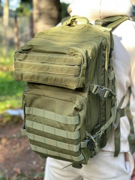 Рюкзак тактический 45 л зеленый - изображение 1