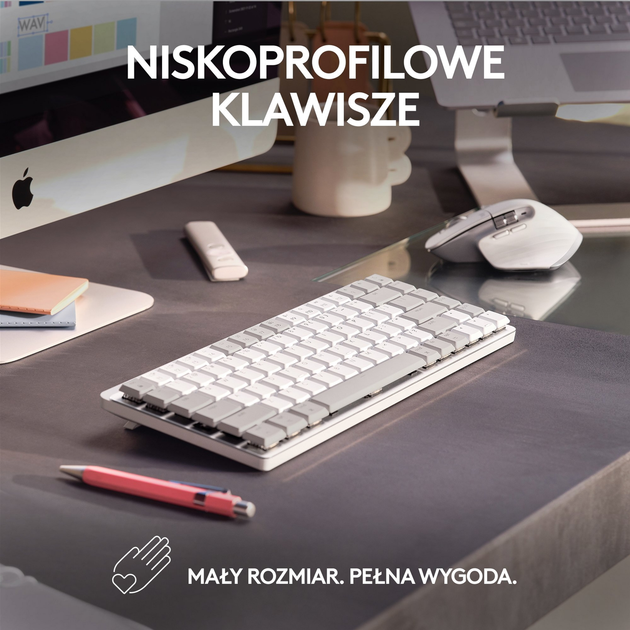 Клавіатура бездротова Logitech MX Keys Mini For Mac Wireless Illuminated Pale Grey (920-010799) - зображення 3