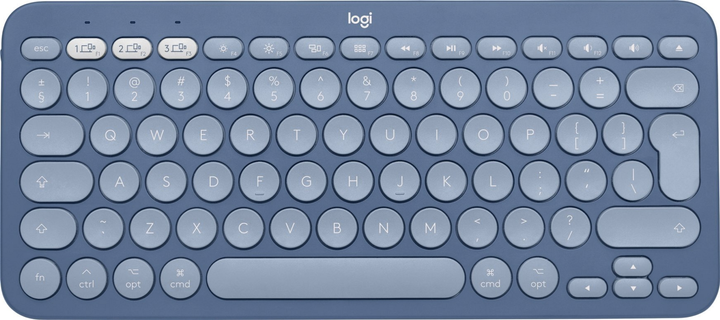 Klawiatura bezprzewodowa Logitech K380 for Mac Multi-Device Bluetooth Keyboard Blueberry (920-011180) - obraz 1