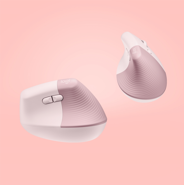 Миша Logitech Lift Vertical Ergonomic Wireless/Bluetooth Rose (910-006478) - зображення 4