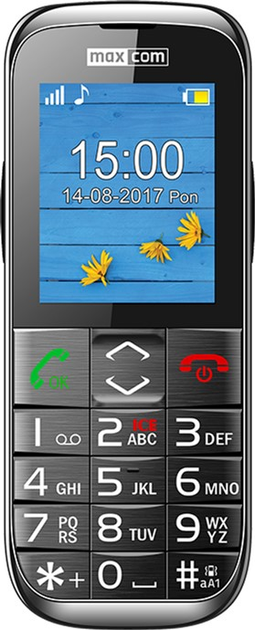 Мобільний телефон Maxcom MM720 Black - зображення 1