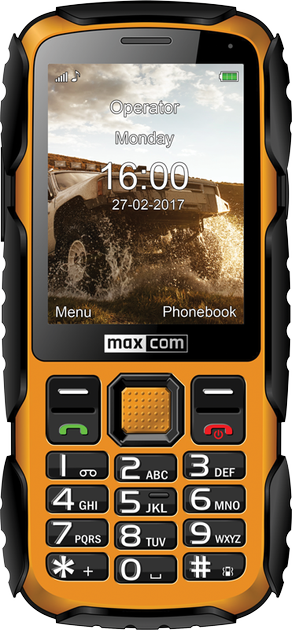 Telefon komórkowy Maxcom MM920 Black-Yellow - obraz 1