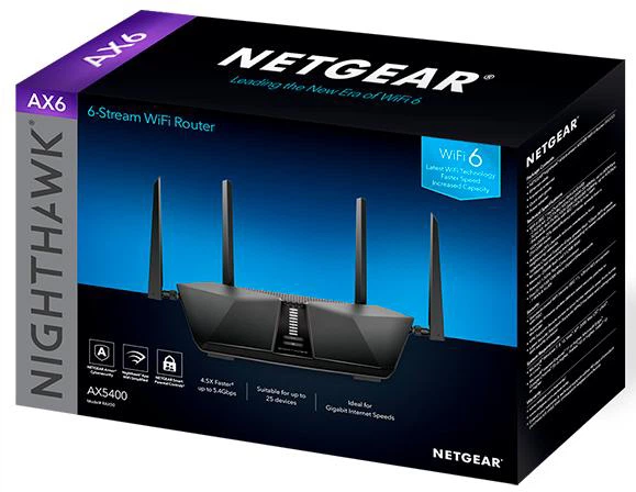 Маршрутизатор Netgear Nighthawk AX6 (RAX50-100EUS) - зображення 6