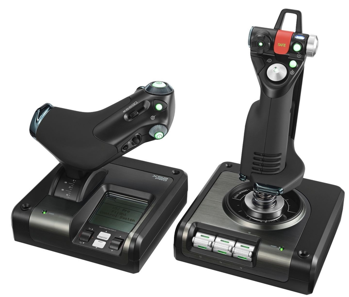 Контроллер для игровых симуляторов Logitech G Pro X52 Flight Control System (945-000003) - зображення 2