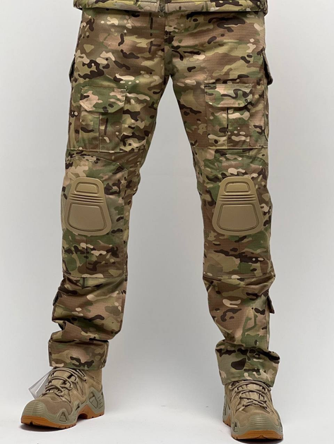 Тактические военные штаны с наколенниками Multicam для военных Размер M - изображение 1