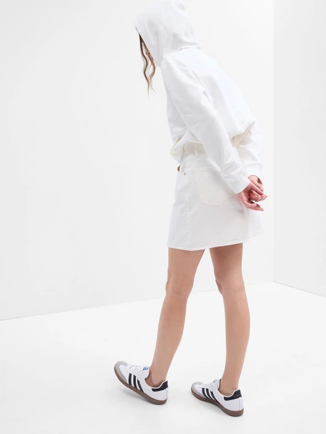 Bluza damska z kapturem kangurka GAP 714988-01 S Biała (1200114484010) - Zdjęcie 2 Bluza damska z kapturem kangurka GAP 714988-01 S Biała (1200114484010) - obraz 2