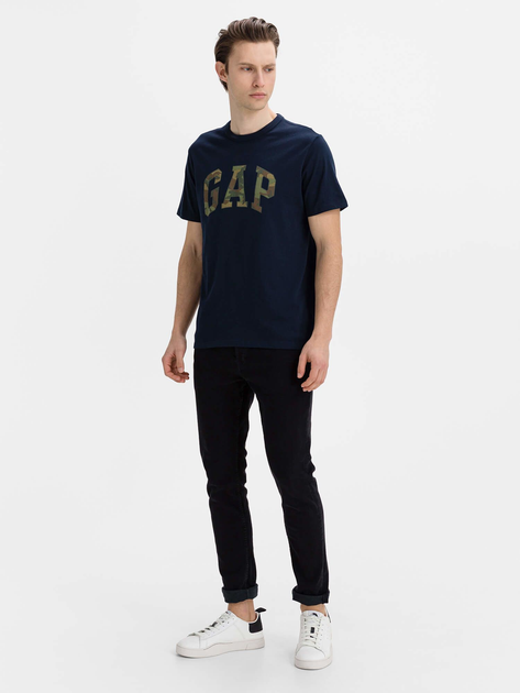 Футболка чоловіча GAP 500039-00 XL Синя (1200042822861) - зображення 3
