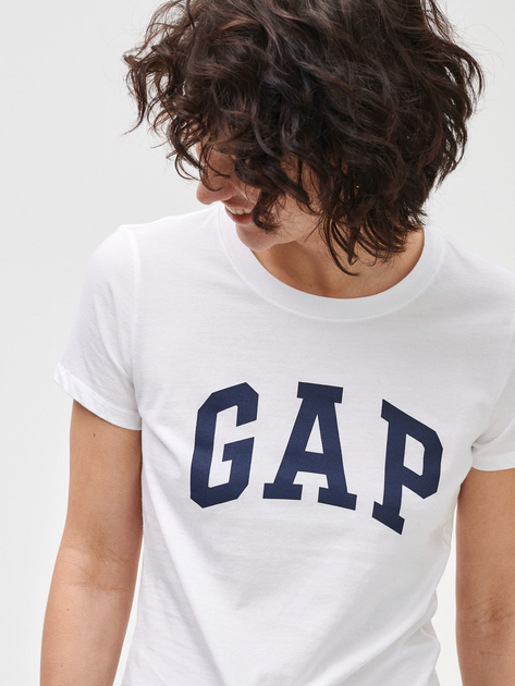 Футболка бавовняна жіноча GAP 548683-02 XL (2 шт) Рожевий/Білий (1200054054953) - зображення 6