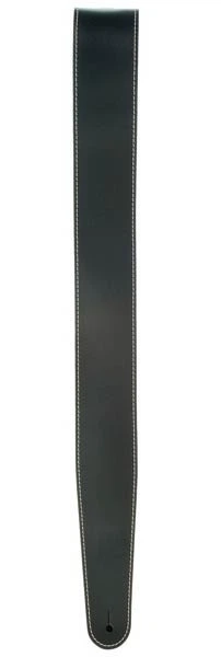Ремень гитарный D'Addario 25LS00-DX Deluxe Leather Guitar Strap (Black with Contrast Stitch) - Фото 2 Ремень гитарный D'Addario 25LS00-DX Deluxe Leather Guitar Strap (Black with Contrast Stitch) - изображение 2