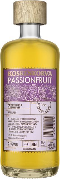 Ликер Koskenkorva Passionfruit 21% 0.5 л (26412700335418) - изображение 1