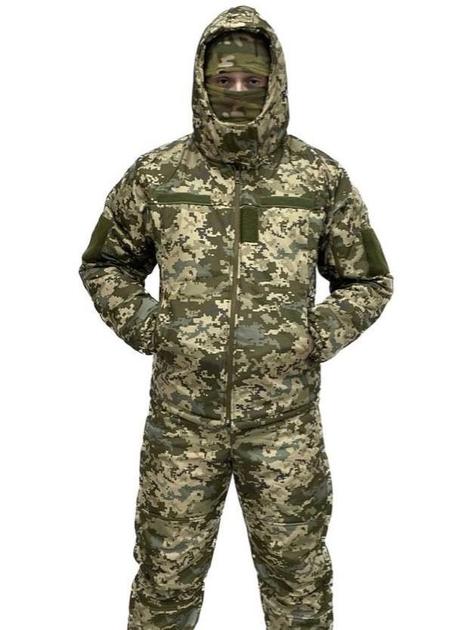 Зимовий костюм TAC (куртка+штани на підтяжках) піксель L - зображення 1