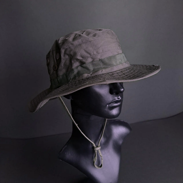 Панама-капелюх тактичний з широкими полями чоловічий Zelart Поліестер Коричневий (TY-6303) - зображення 2