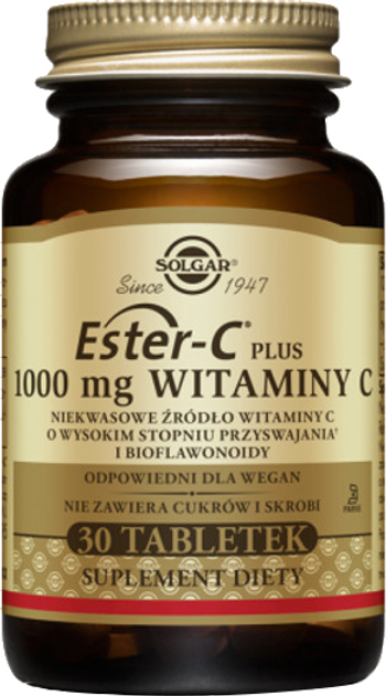 Дієтична добавка Solgar Ester-C Plus 1000 мг 30 т (33984010505) - зображення 1