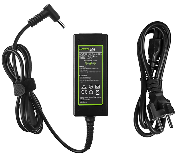 Zasilacz do laptopa Green Cell HP 19,5V 2,31A 45W (AD74P) - obraz 4
