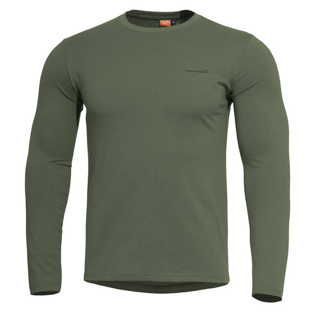 Футболка на довгий рукав Pentagon AGERON 2.0 LONG ARM SHIRT K09029-2.0 X-Large, Олива (Olive) - зображення 1