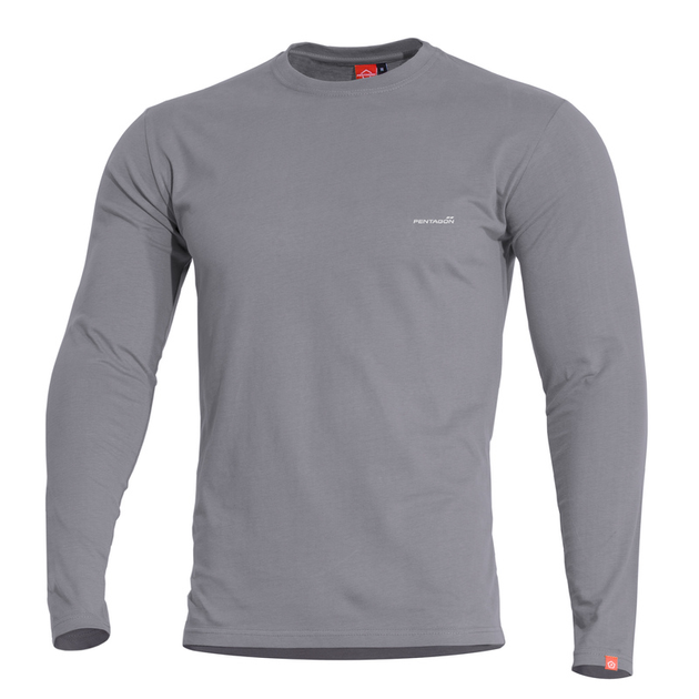 Футболка на довгий рукав Pentagon Ageron Long Shirt K09029 Medium, Wolf-Grey (Сірий) - зображення 1