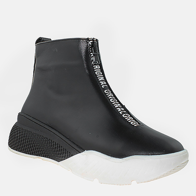 Акція на Жіночі зимові черевики високі Dalis RD641 37 23.5 см Чорні від Rozetka